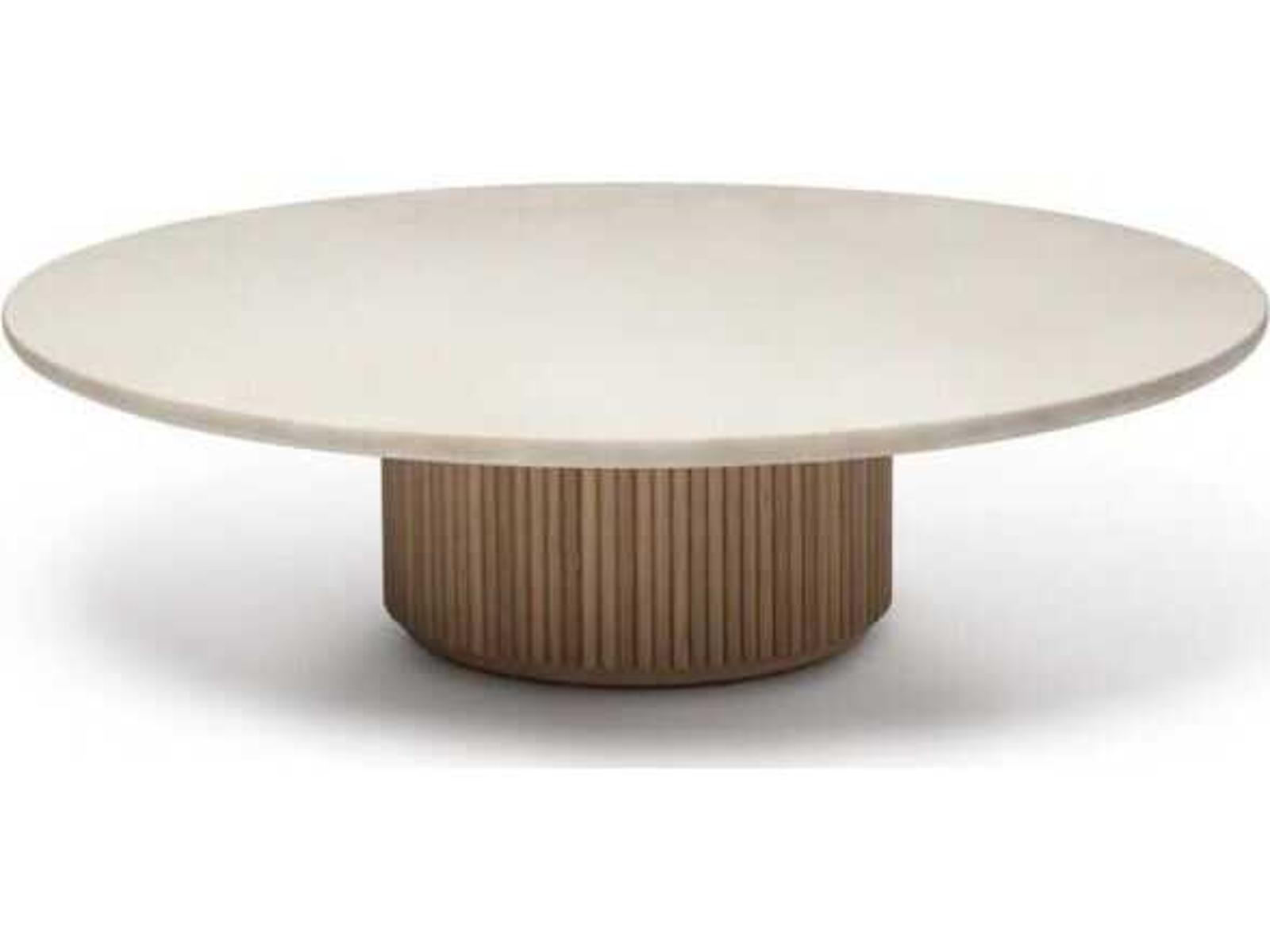 Laurel Round Marble Coffee Table