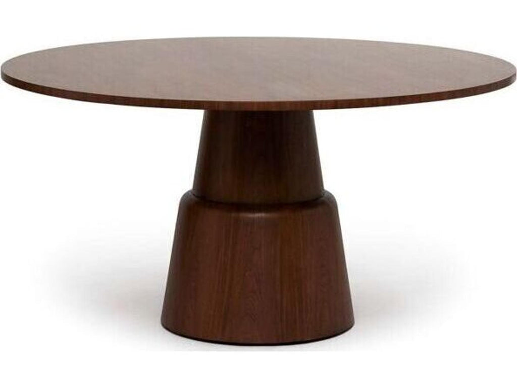 Graves Round 60-Inch Wood Dining Table in Classic Walnut