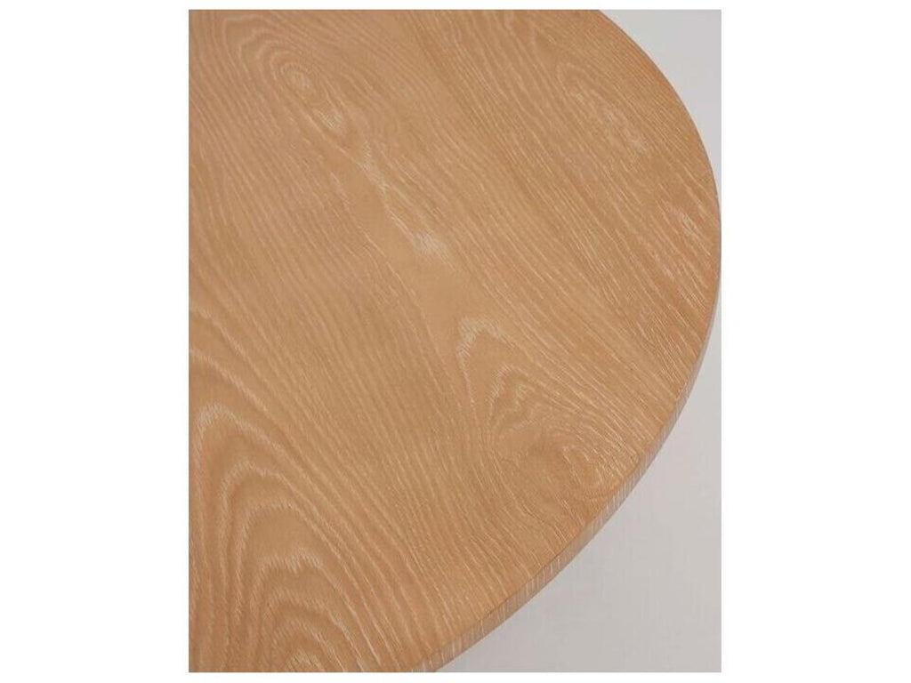 Graves Round Wood Coffee Table in Saddle Finish