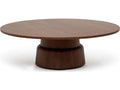 Graves Round Wood Classic Walnut Coffee Table