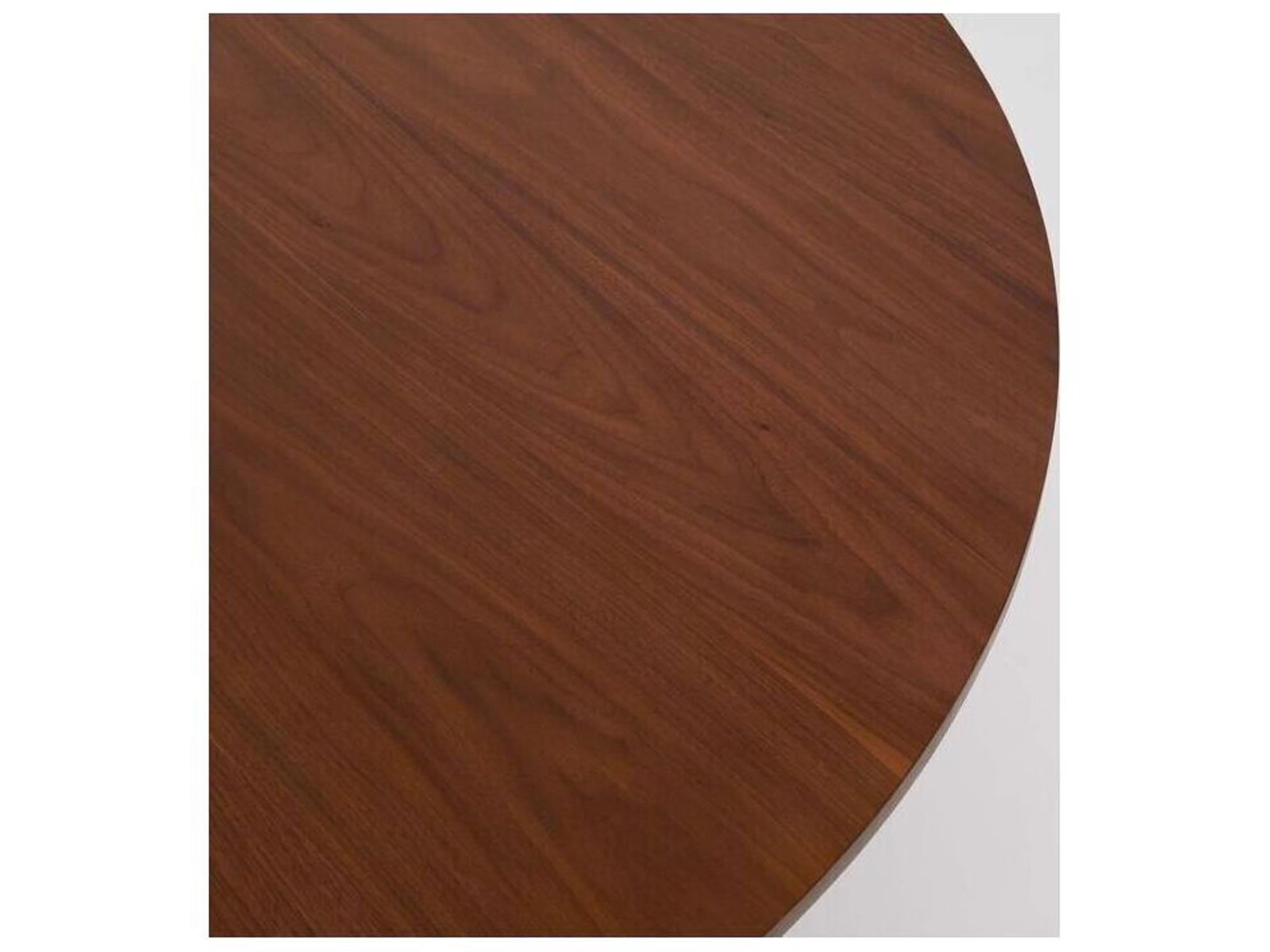 Graves Round Wood Classic Walnut Coffee Table