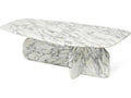 Celine Free Form Coffee Table with Arabescato Marble