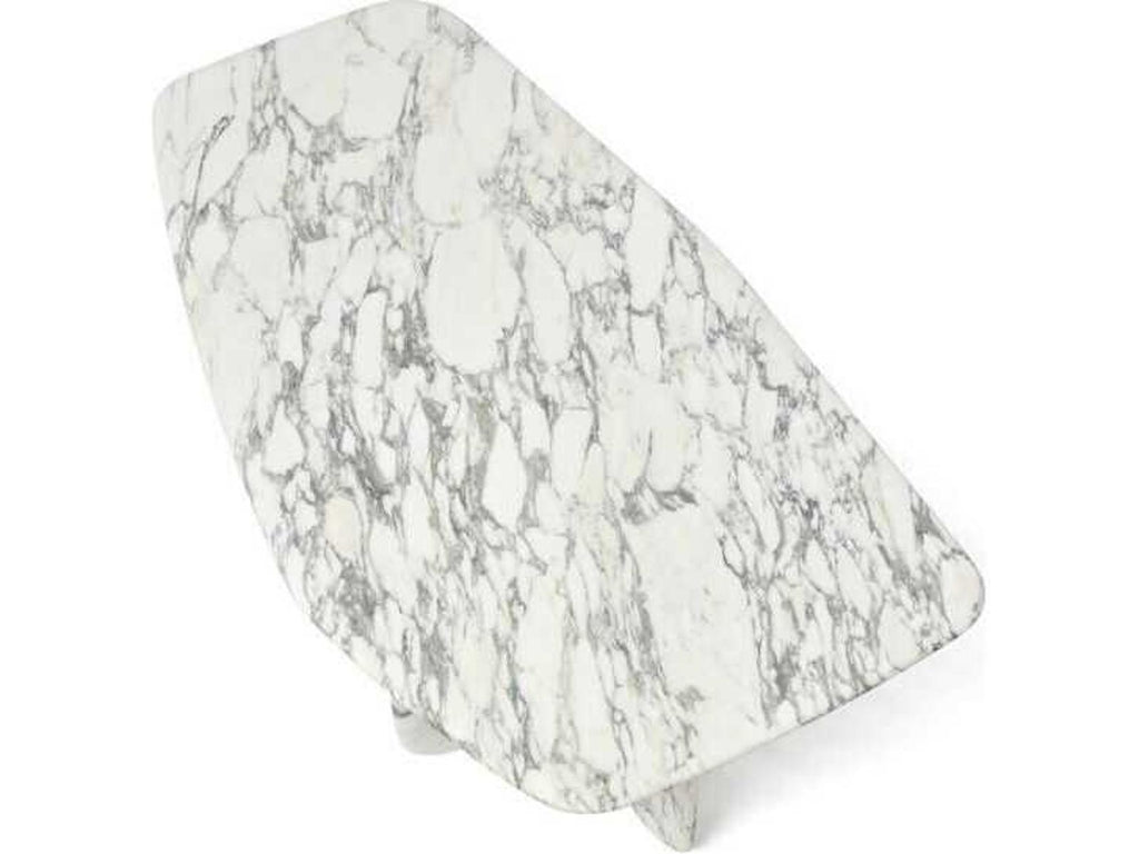 Celine Free Form Coffee Table with Arabescato Marble