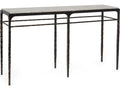 Channing Rectangular Marble Gilded Dark Bronze Console Table