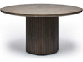 Laurel 60-Inch Round Wood Mocha Dining Table