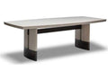 Boynton Rectangular 96-120 Inch Extension Dining Table in Cliffside Oak and Bronze