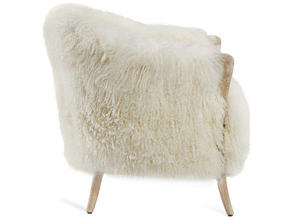 Ilaria Fur Brown Accent Chair