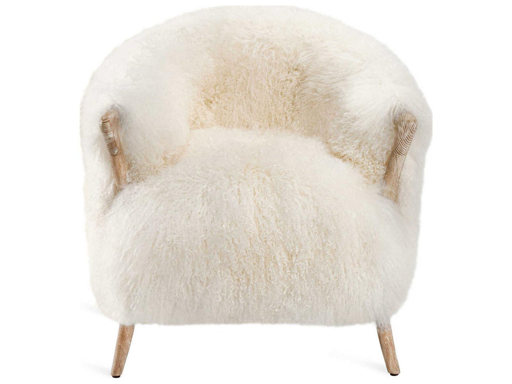 Ilaria Fur Brown Accent Chair