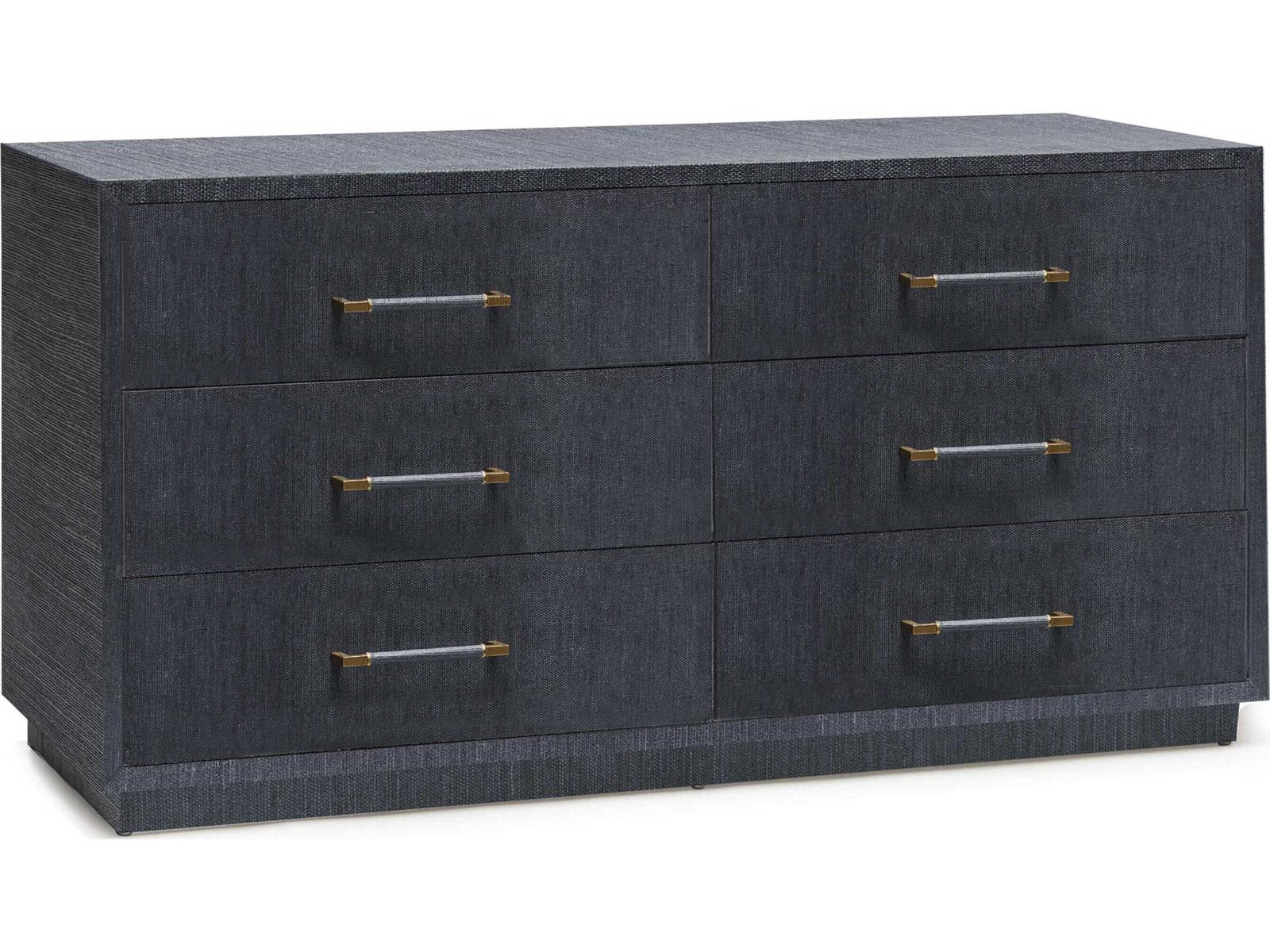 Taylor 6-Drawer Blue Sisal Double Dresser