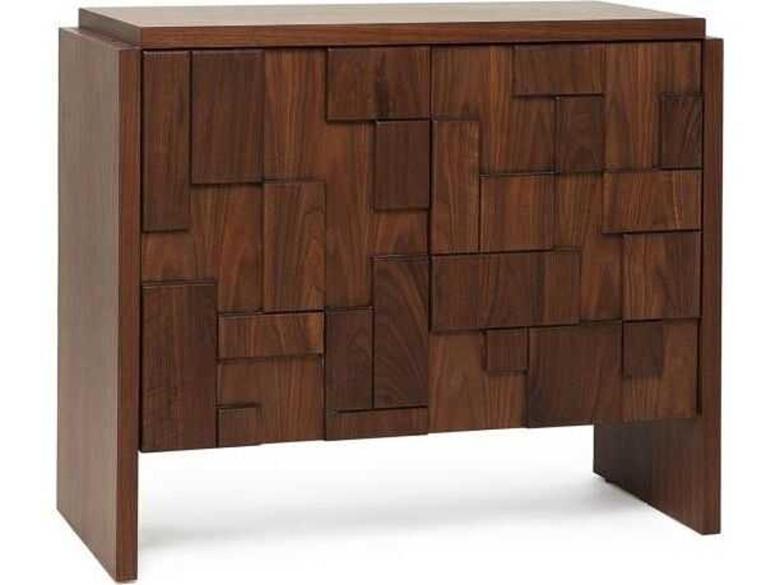 Louise 3-Drawer Walnut Wood Dresser in Classic Walnut