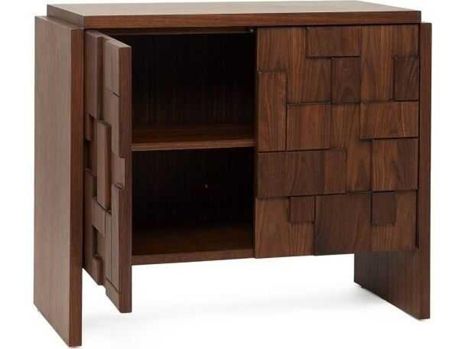 Louise 3-Drawer Walnut Wood Dresser in Classic Walnut