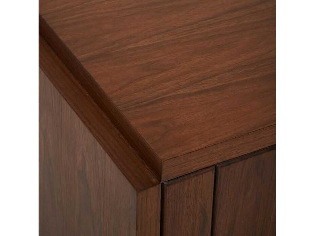 Louise 3-Drawer Walnut Wood Dresser in Classic Walnut