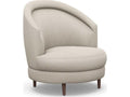 Capri Swivel Accent Chair in Beige Canyon Weave