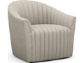 Channel Swivel Beige Loma Weave Accent Chair