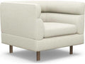 Ornette Faux Shearling Accent Chair with Bronze Legs