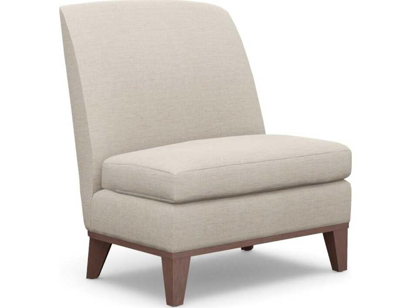 Belinda Accent Chair in Beige Faux Linen