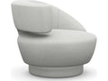 Arabella Swivel Accent Chair in Cream Upholstery