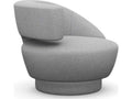 Arabella Swivel Accent Chair in Dark Gray Chenille