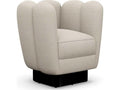 Gallery Swivel Accent Chair in Bluff Canyon Weave Fabric and Gunmetal