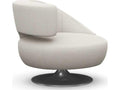 Isabella Swivel Barrel Accent Chair in Cream