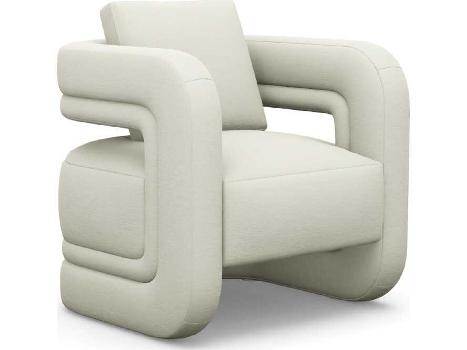 Scillia Accent Chair in Cream Bay Crest Fabric