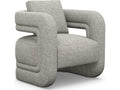 Scillia Gray Accent Chair with Hardwood Frame