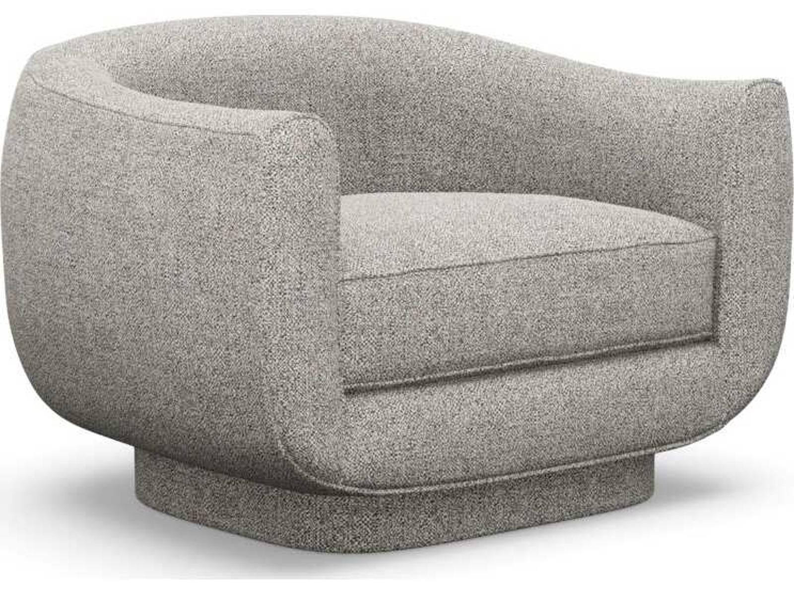 Spectrum Swivel Accent Chair in Gray Fabric