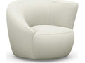 Carlisle Swivel Accent Chair in White
