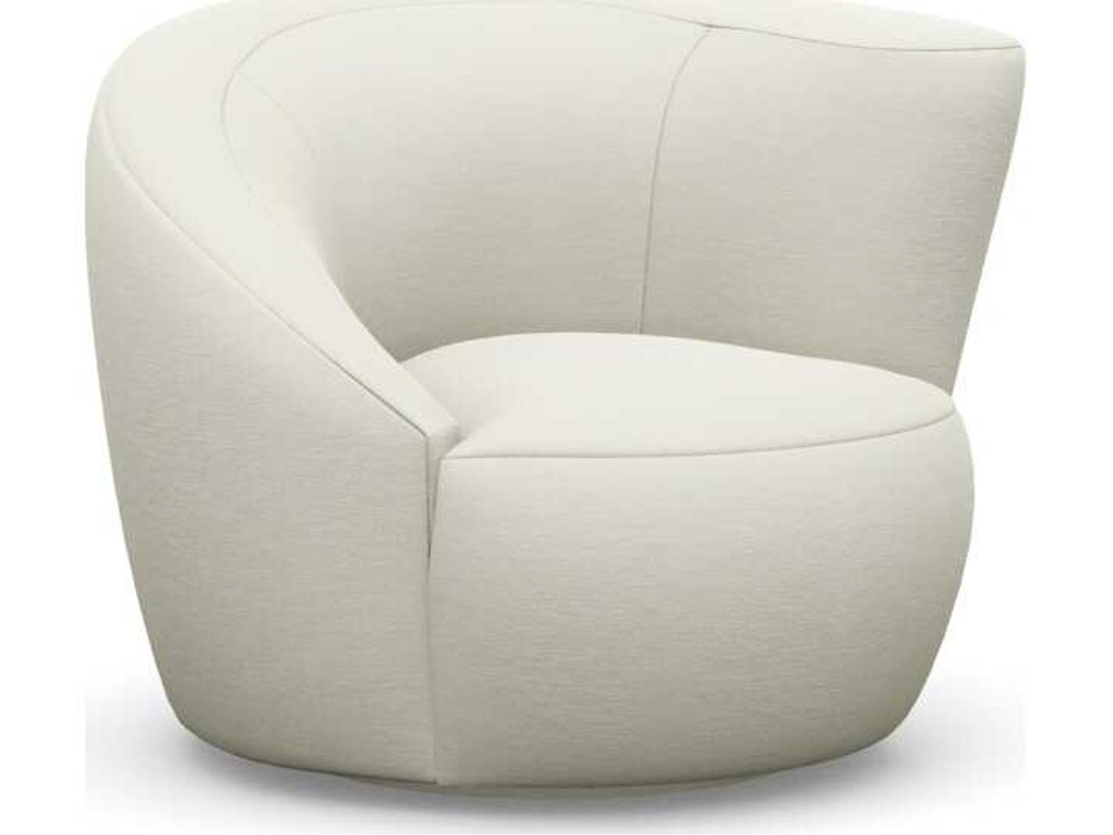 Carlisle Swivel Accent Chair in White