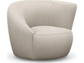 Carlisle Swivel Accent Chair in Beige Canyon Weave