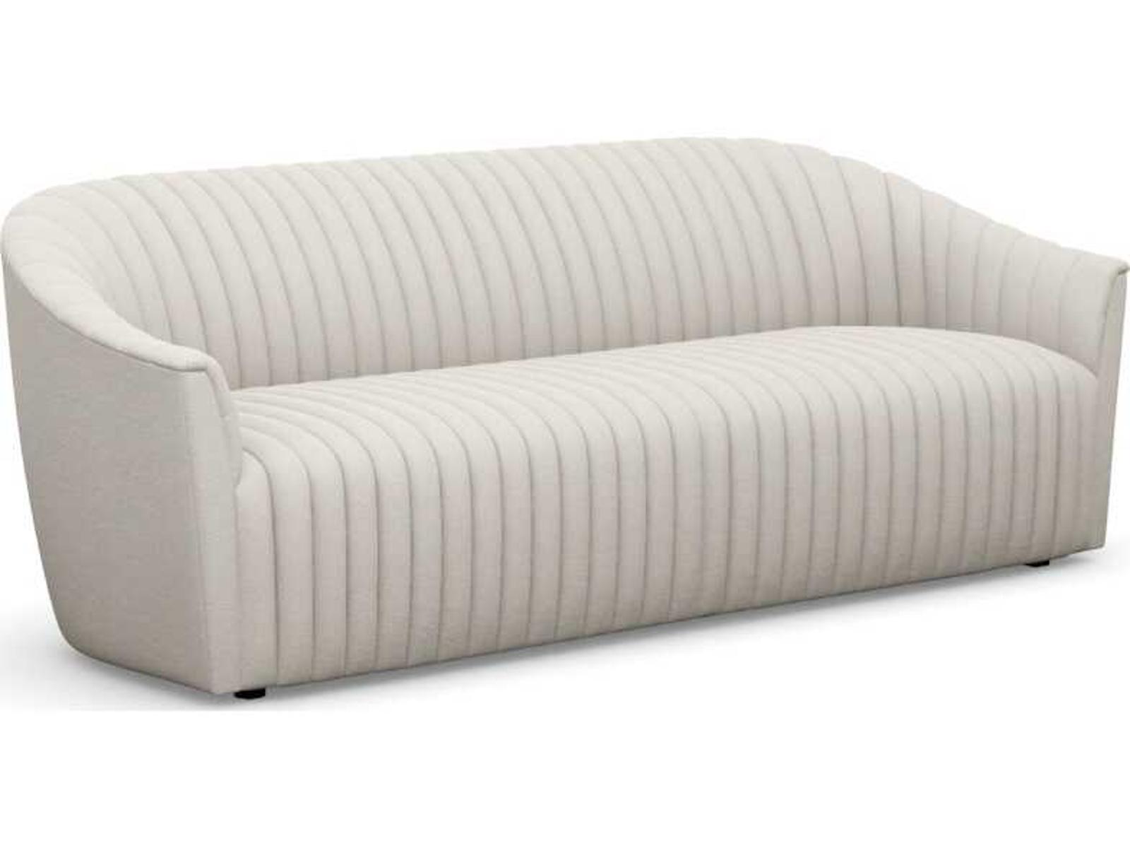 Channel 3-Seat Sofa in Cameo Boucle