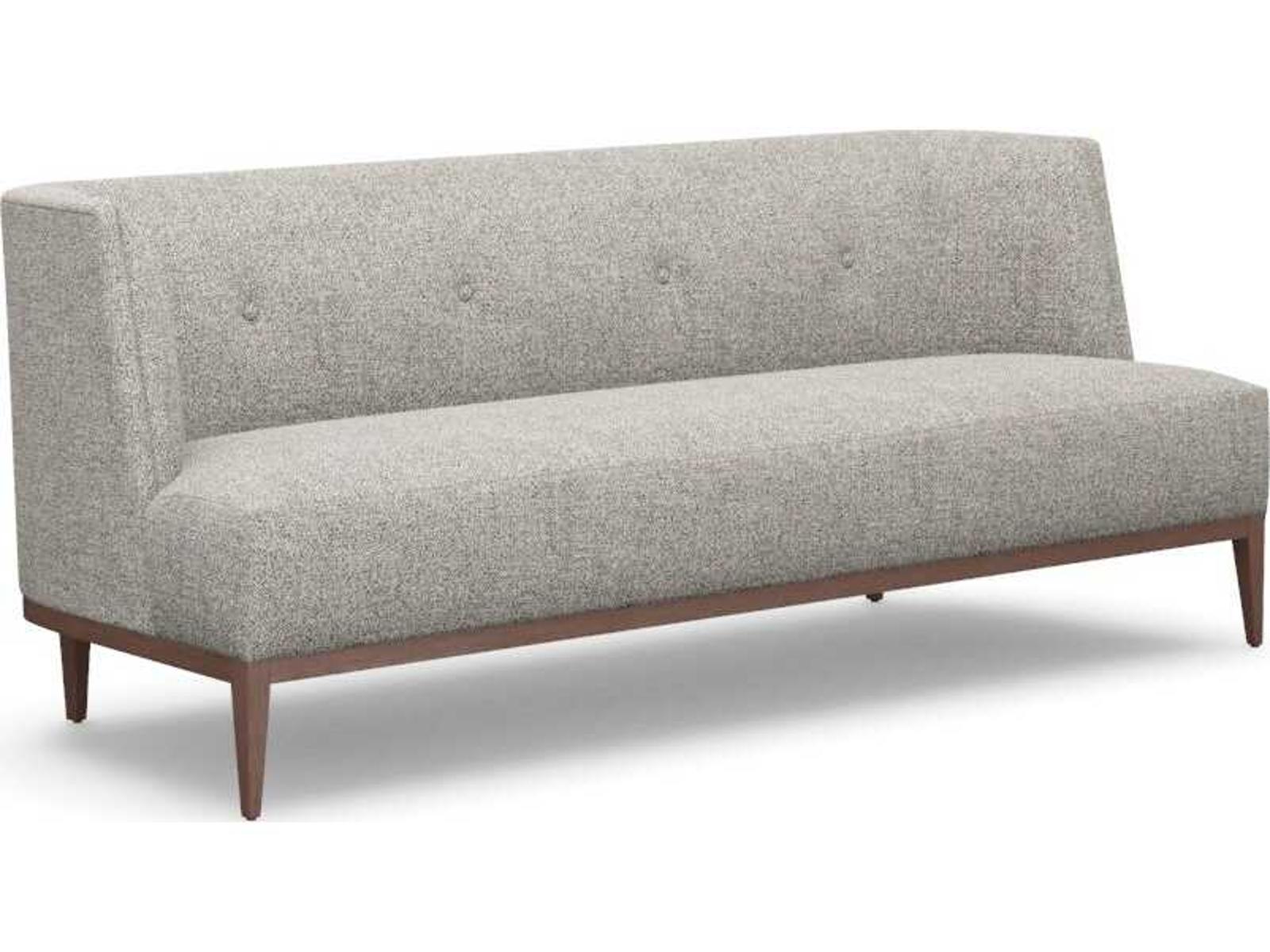Ayler 3-Seat Upholstered Sofa in Dark Grey Loma Weave
