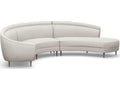 Capri 3-Piece Right Chaise Sectional Sofa in Cream Boucle