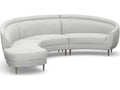 Capri 3-Piece Left Chaise Modular Gray Upholstered Sectional Sofa