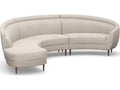 Capri 3-Piece Upholstered Chaise Sectional Sofa in Beige