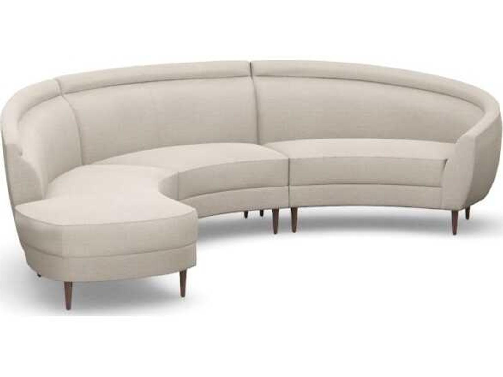Capri 3-Piece Upholstered Chaise Sectional Sofa in Beige