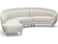 Capri 3-Piece Upholstered Chaise Sectional Sofa in Cream