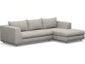 Comodo 2-Piece Gray Upholstered Sectional Sofa