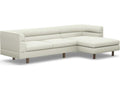 Ornette 2-Piece L-Shaped Sectional Sofa White Upholstered