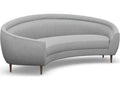 3-Seat Capri Faux Linen Sofa in Pure Grey Dark