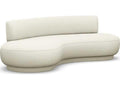 Nuage 3-Seat Faux Shearling Down Upholstered Sofa in Down Cream