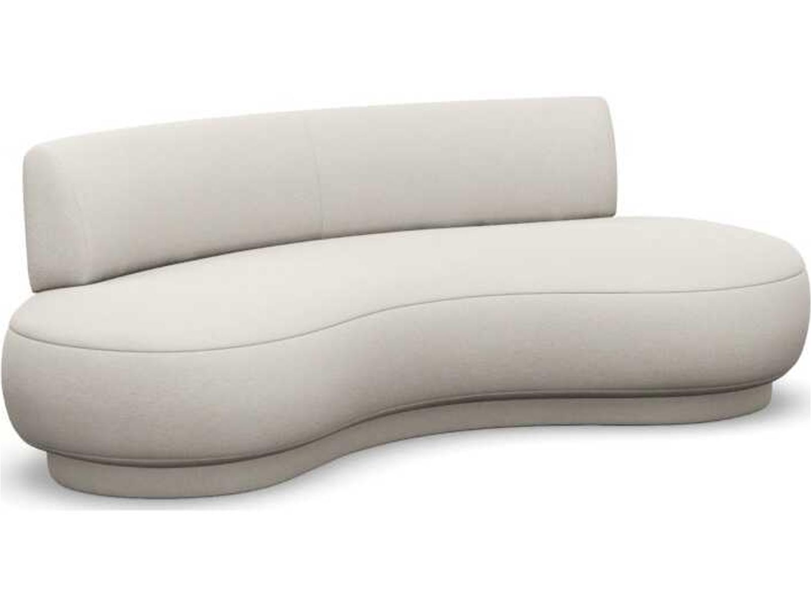 Nuage 3-Seat Upholstered Sofa in Cameo Cream Boucle