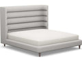 Ornette Gray Hardwood Upholstered King Platform Bed