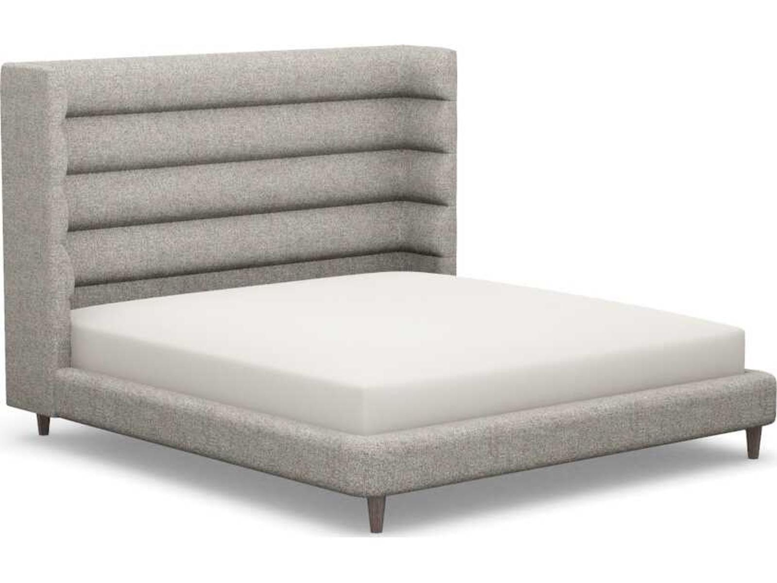 Ornette Gray Upholstered King Platform Bed
