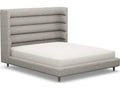 Ornette Gray Hardwood Upholstered California King Platform Bed