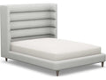 Ornette Gray Upholstered Queen Platform Bed