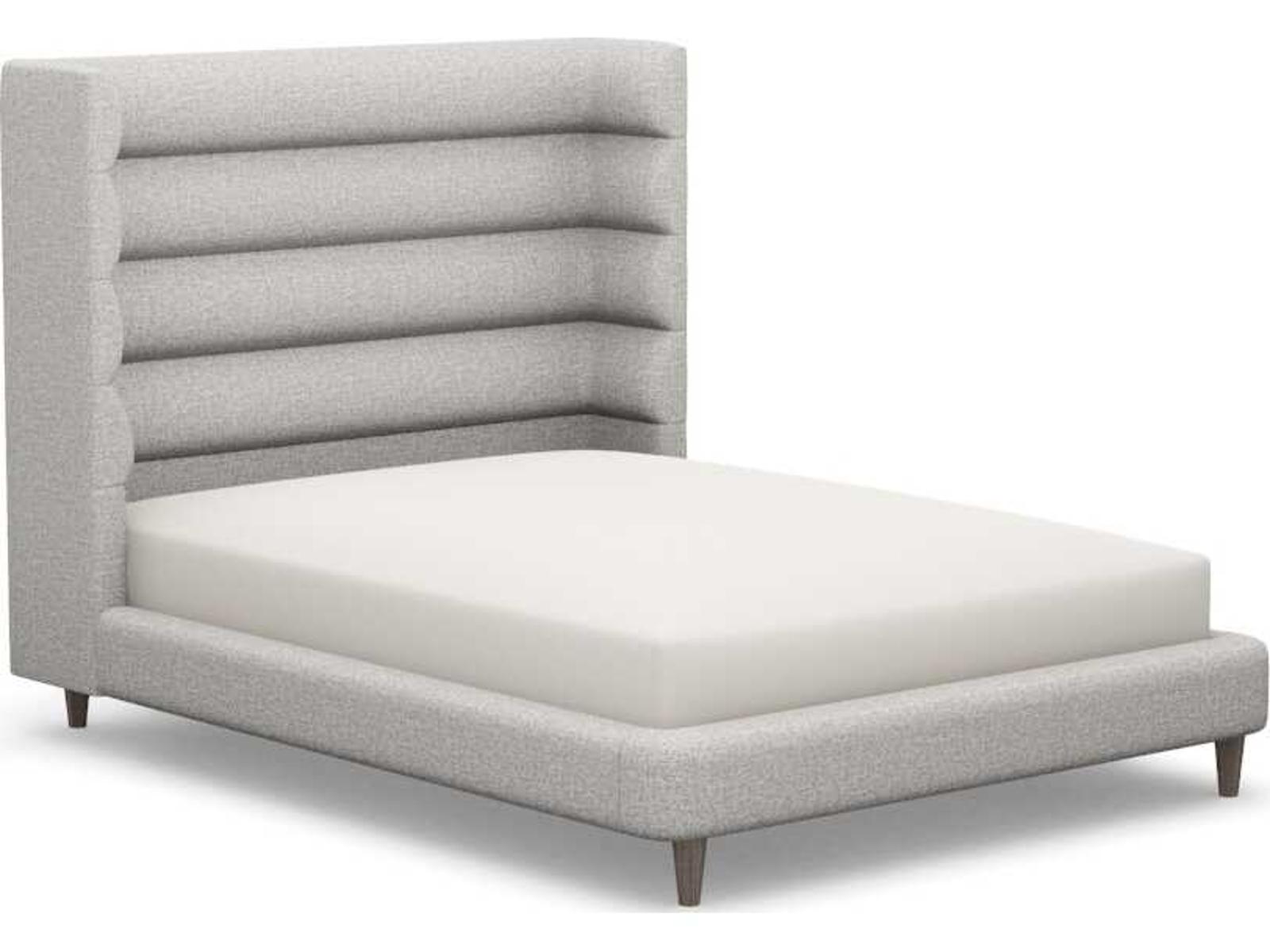 Ornette Gray Hardwood Upholstered Queen Platform Bed
