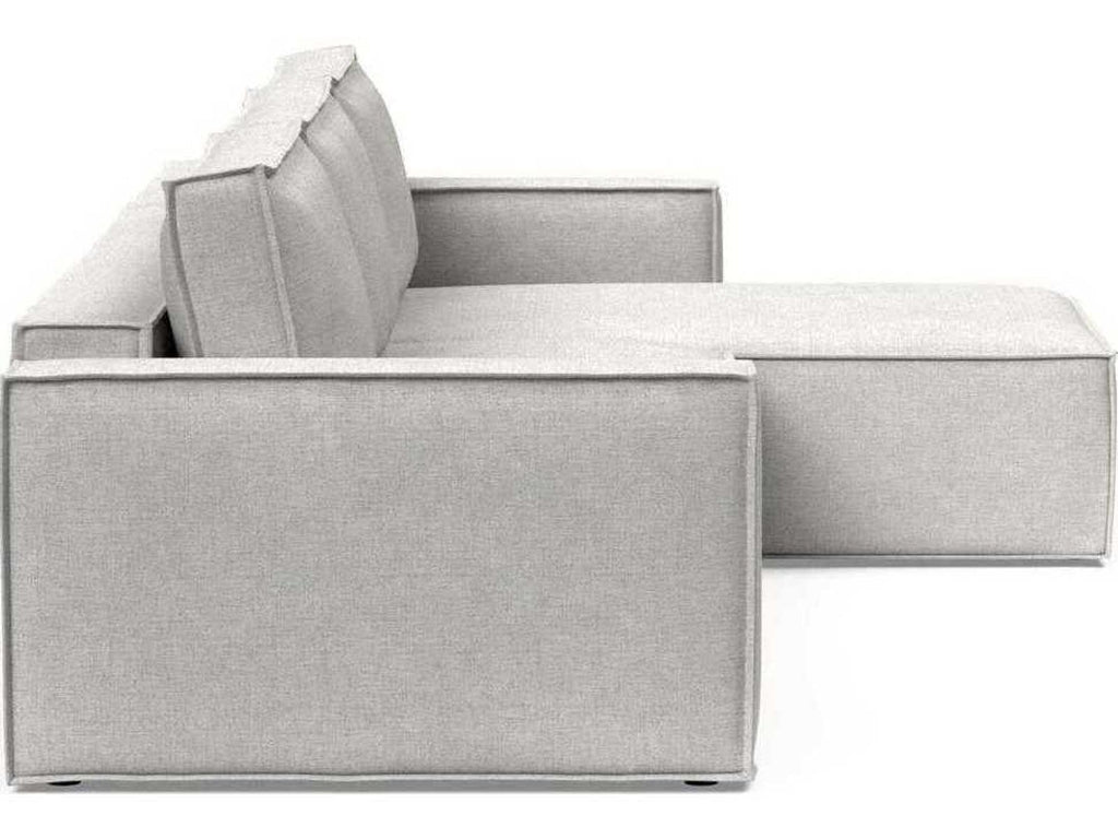 Newilla Adario Fog Upholstered Sleeper Sofa with Reversible Lounger