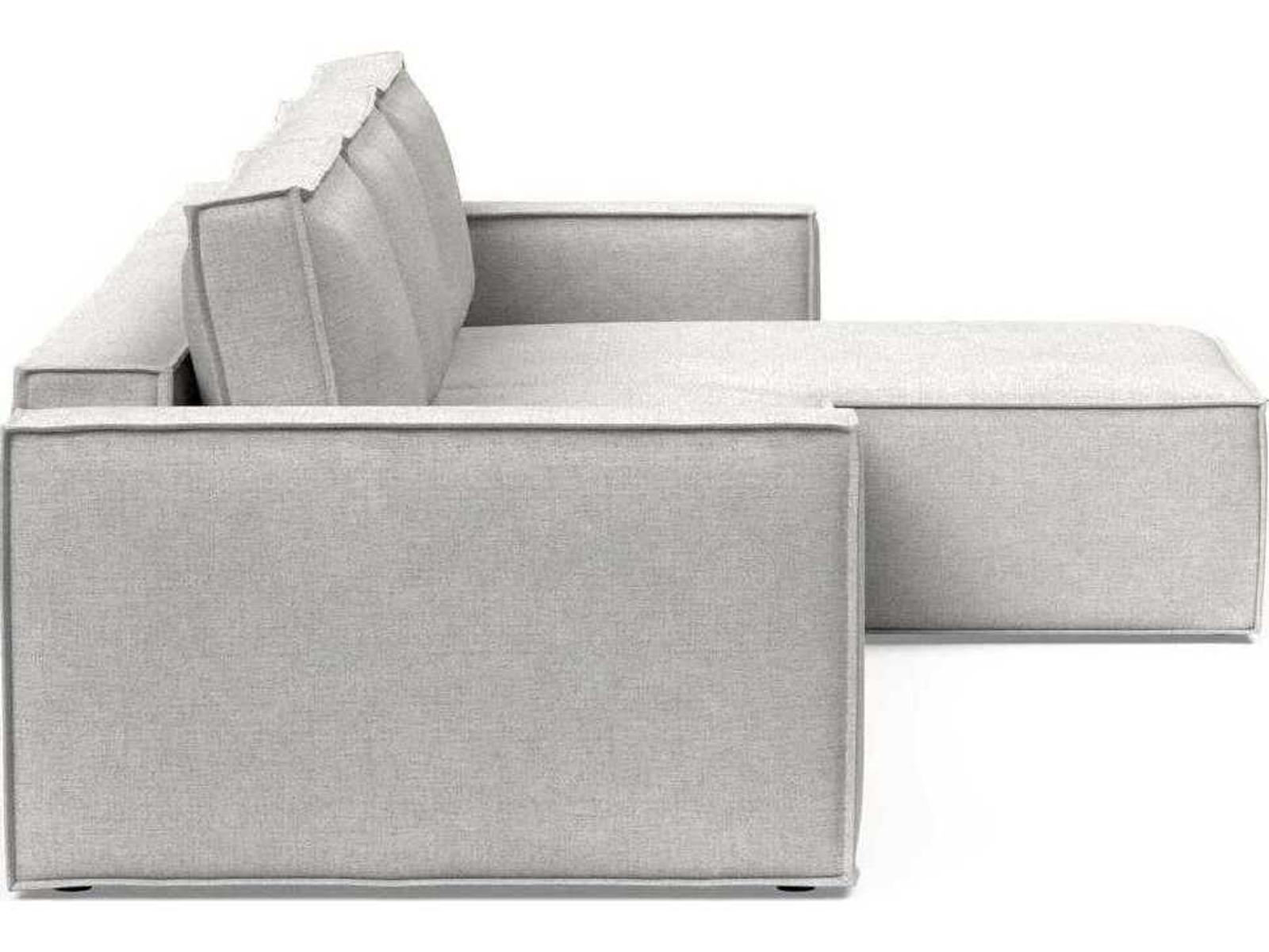 Newilla Adario Fog Upholstered Sleeper Sofa with Reversible Lounger