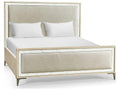 Tideline Bone and Linen-Blend King Upholstered Bed in Natural Dyed Koto